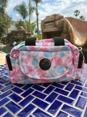 Pink & Blue Seashell Crossbody Bag